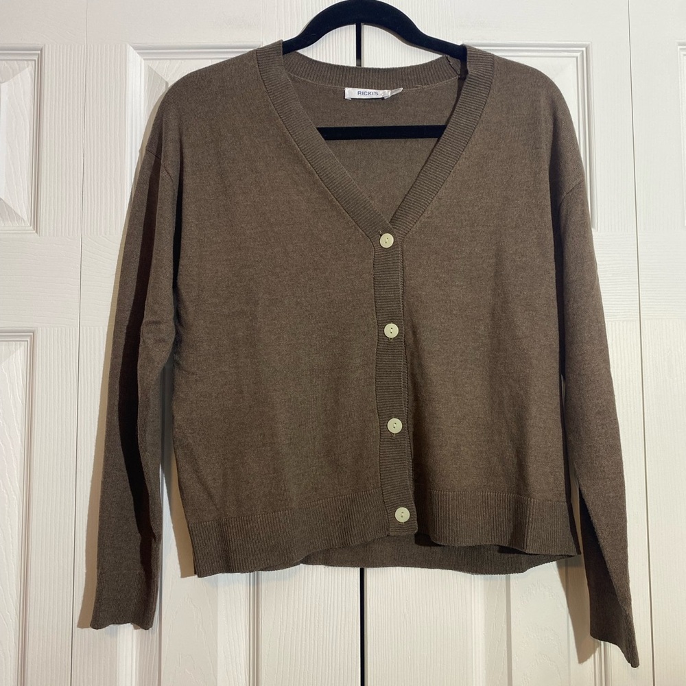 Ricki's Chocolate Button-Up Cardigan